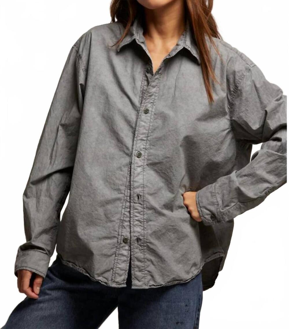 NEW PERFECTWHITETEE james button down shirt in dark grey
